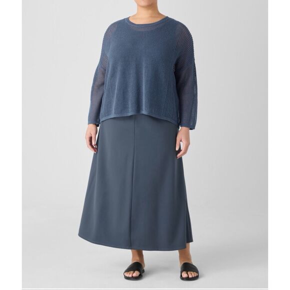 Eileen Fisher Dresses & Skirts - Eileen Fisher $188 Lightweight Ponte A-Line Skirt Eclipse women's 2X NEW